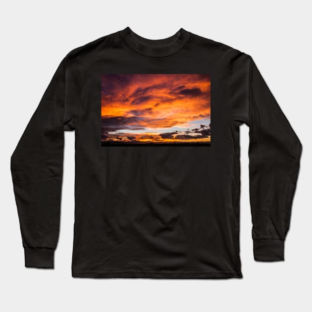 Whirlpool Sunset Long Sleeve T-Shirt by nikongreg